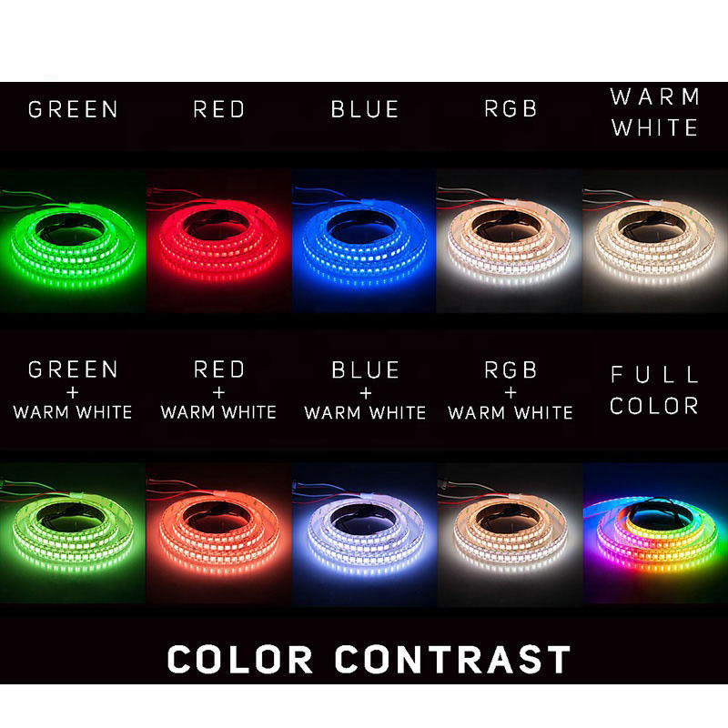 SK6812 RGBW/WWA 144LEDS/M DC5V 12MM-Wide Digital Intelligent Addressable LED Strip Lights - 1m/3.28ft per roll SK6812 RGBW/WWA 144LEDS/M DC5V 12MM-Wide Digital Intelligent Addressable LED Strip Lights - 1m/3.28ft per roll